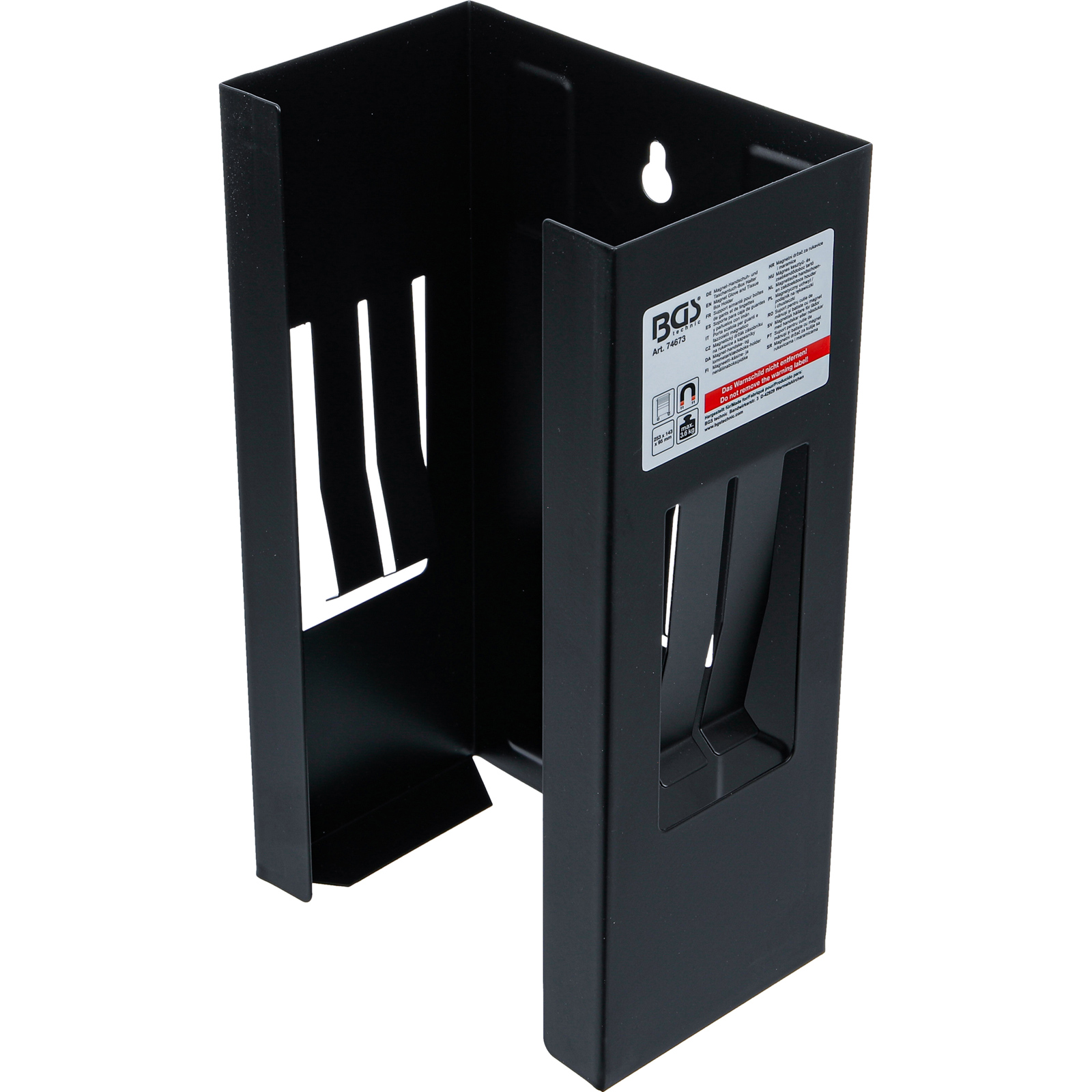 BGS Magnet-Handschuh- und Taschentuch-Box Halter | 253 x 143 x 95 mm - 74673