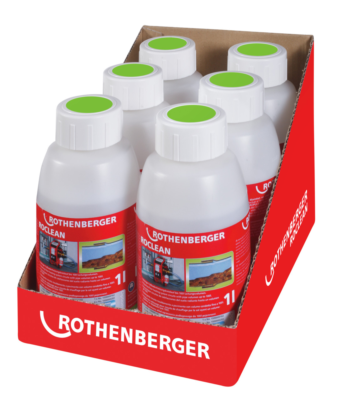 ROTHENBERGER ROCLEAN Fußbodenheizung-Reiniger (6-er Pack) - 1500000201