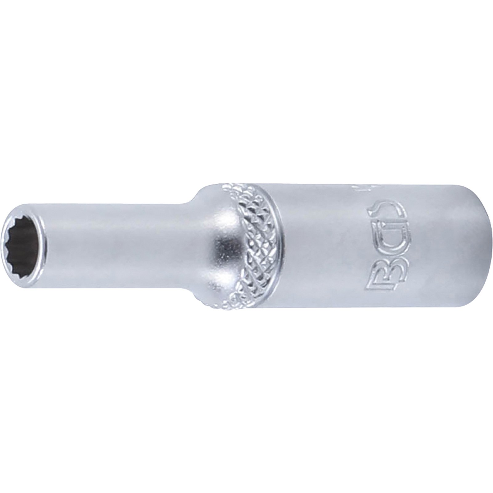 BGS Steckschlüssel-Einsatz Zwölfkant tief Antrieb Innenvierkant 6,3 mm (1/4") SW 5 mm - 10704