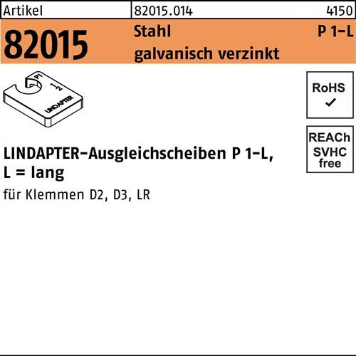 Ausgleichscheibe R 82015 GTW 40 P1 M10/5,0 Stahl galv.verz. 1St. LINDAPTER