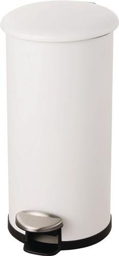 Tretabfallsammler Helit "the zinc" 12l D211xH423mm Stahl,pulv.weiß HELIT