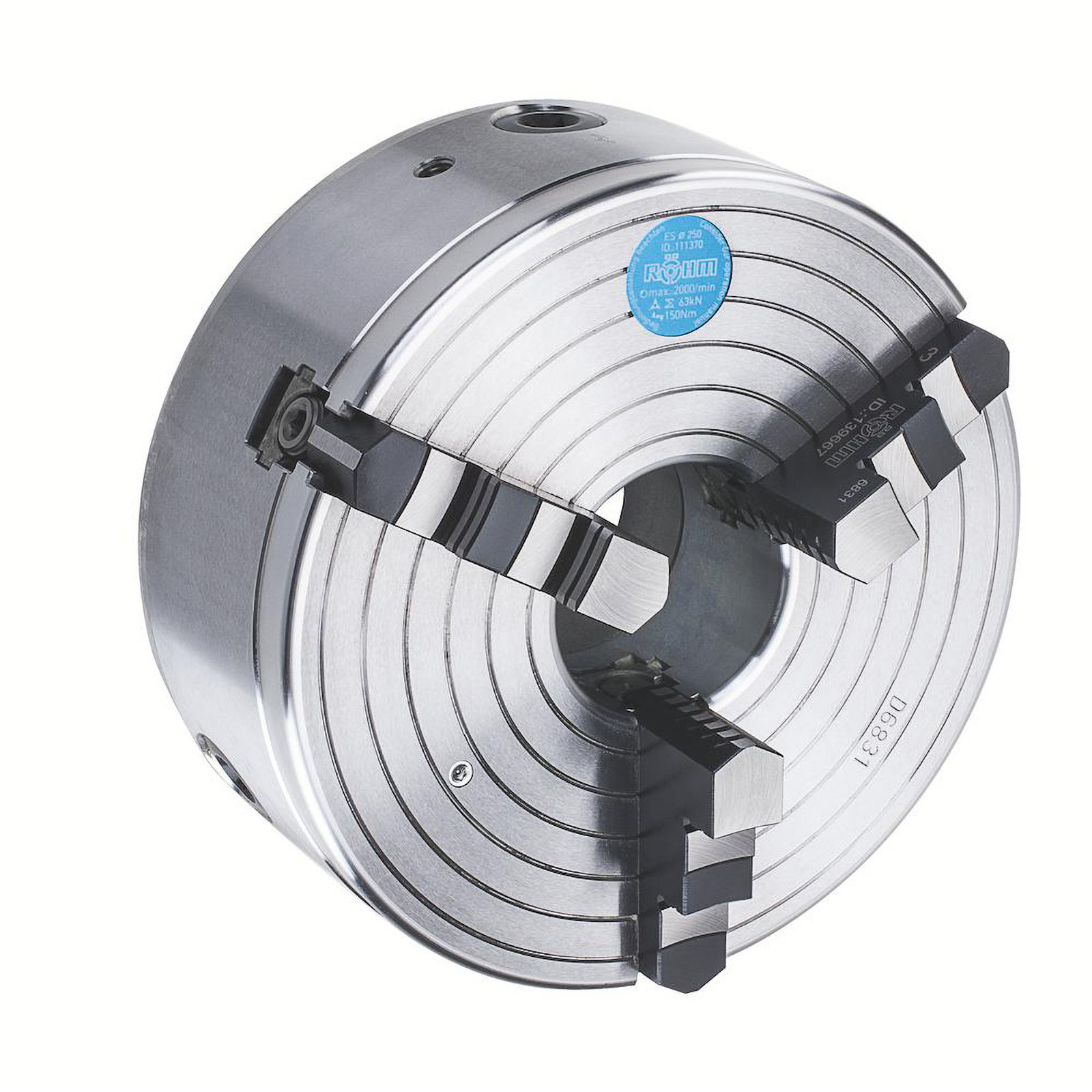 Röhm ES 200, 3-Backen, DIN 6351, Form A, Stahlkörper - 111365