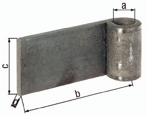 GAH Alberts Anschweißband 20x100x60x8mm STA roh - 411404