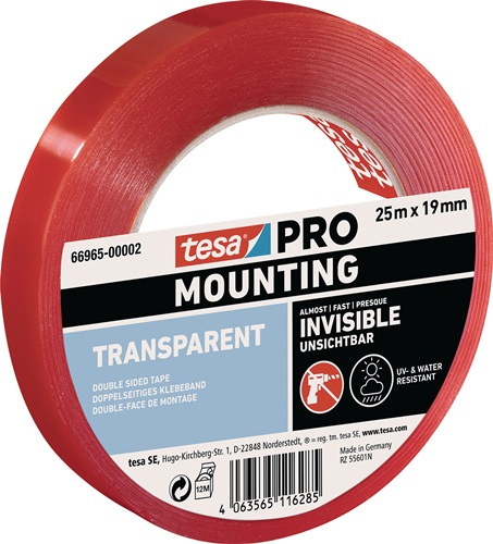 TESA Montageband Mounting PRO Transparent 66965