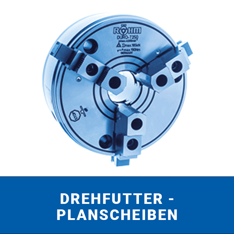 Röhm Drehfutter und Planscheiben für präzises Spannen von Werkstücken