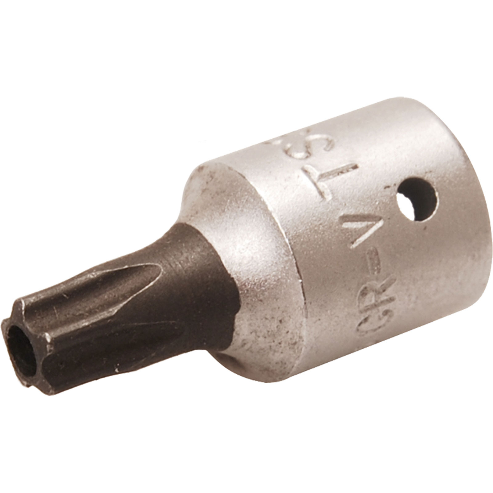 BGS Bit-Einsatz Antrieb Innenvierkant 6,3 mm (1/4") TS-Profil (für Torx Plus) mit Bohrung TS30 - 2355-TS30