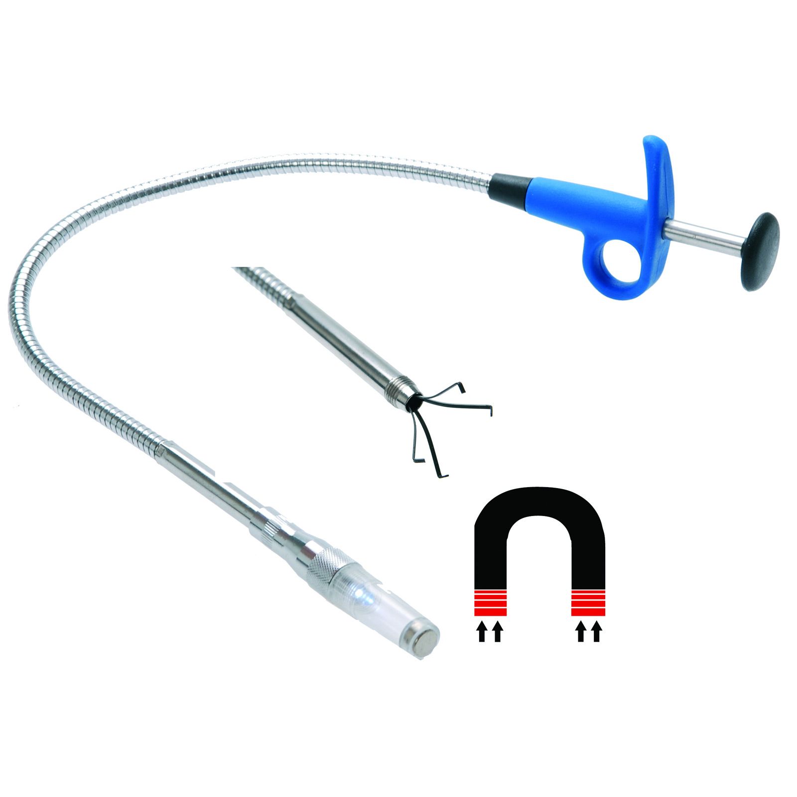 BGS Krallengreifer-Magnetheber-Leuchte Kombiwerkzeug 500 mm - 3197