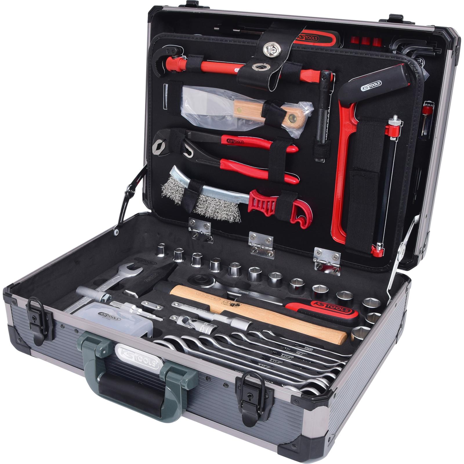 KS TOOLS 1/4"+1/2" Sanitär-Werkzeugkoffer 95tlg. - 911.0695