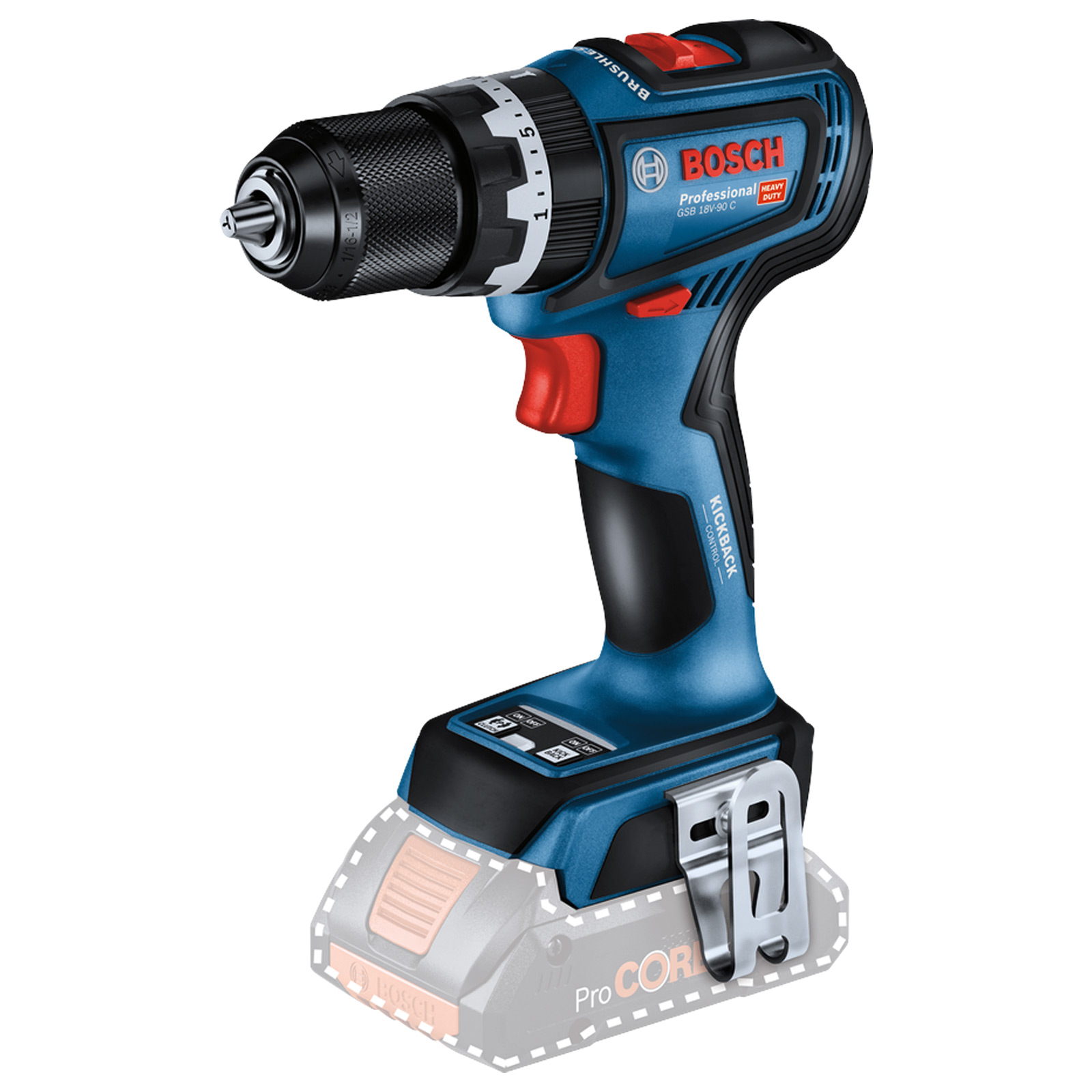 Bosch Akku-Schlagbohrschrauber GSB 18V-90 C Solo - 06019K6100