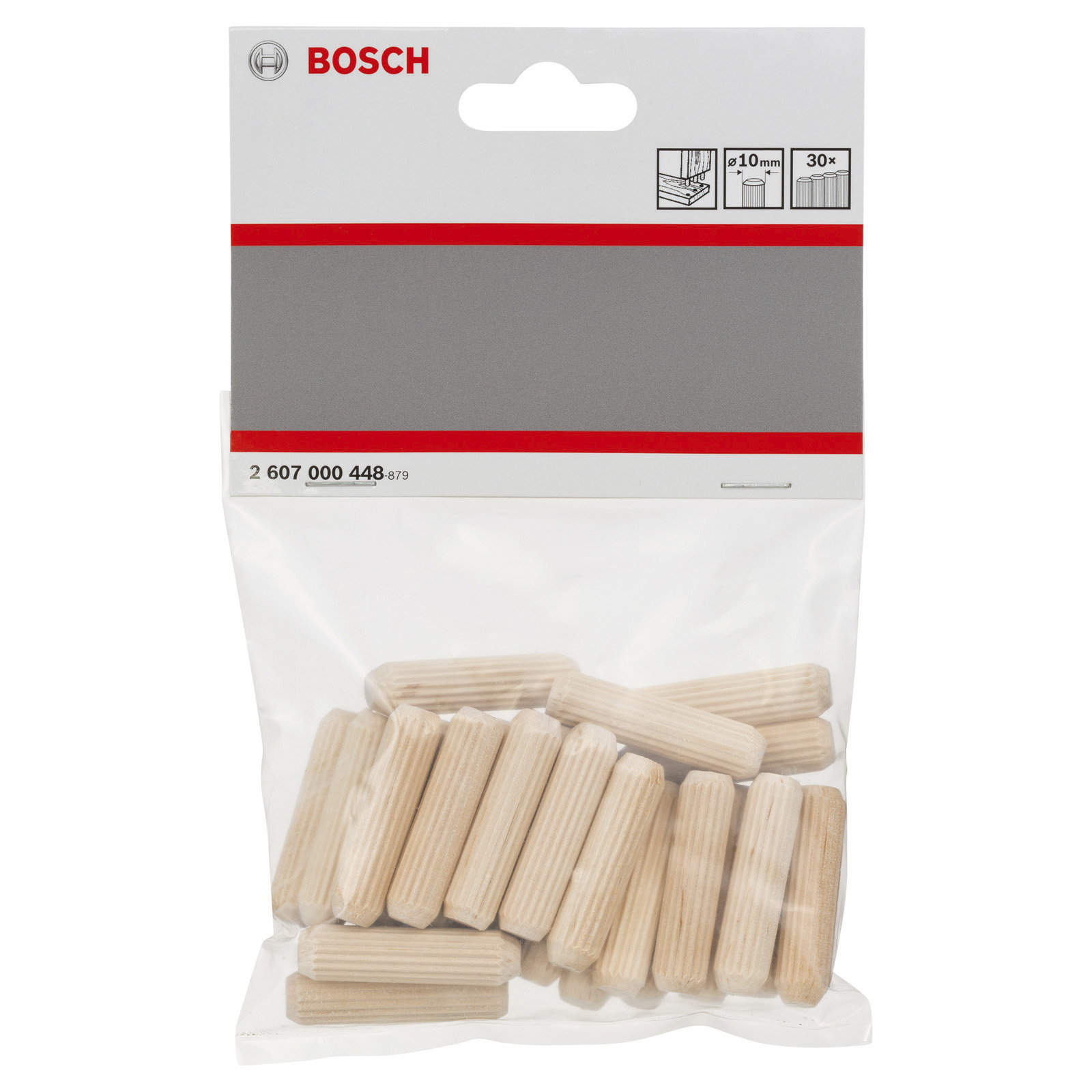 Bosch 30x Holzdübel 10 mm, 40 mm - 2607000448