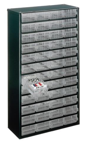 raaco Kleinteilemagazin B 306 x T 150 x H 552 mm Stahlblech mit Gummifüßen - 137393