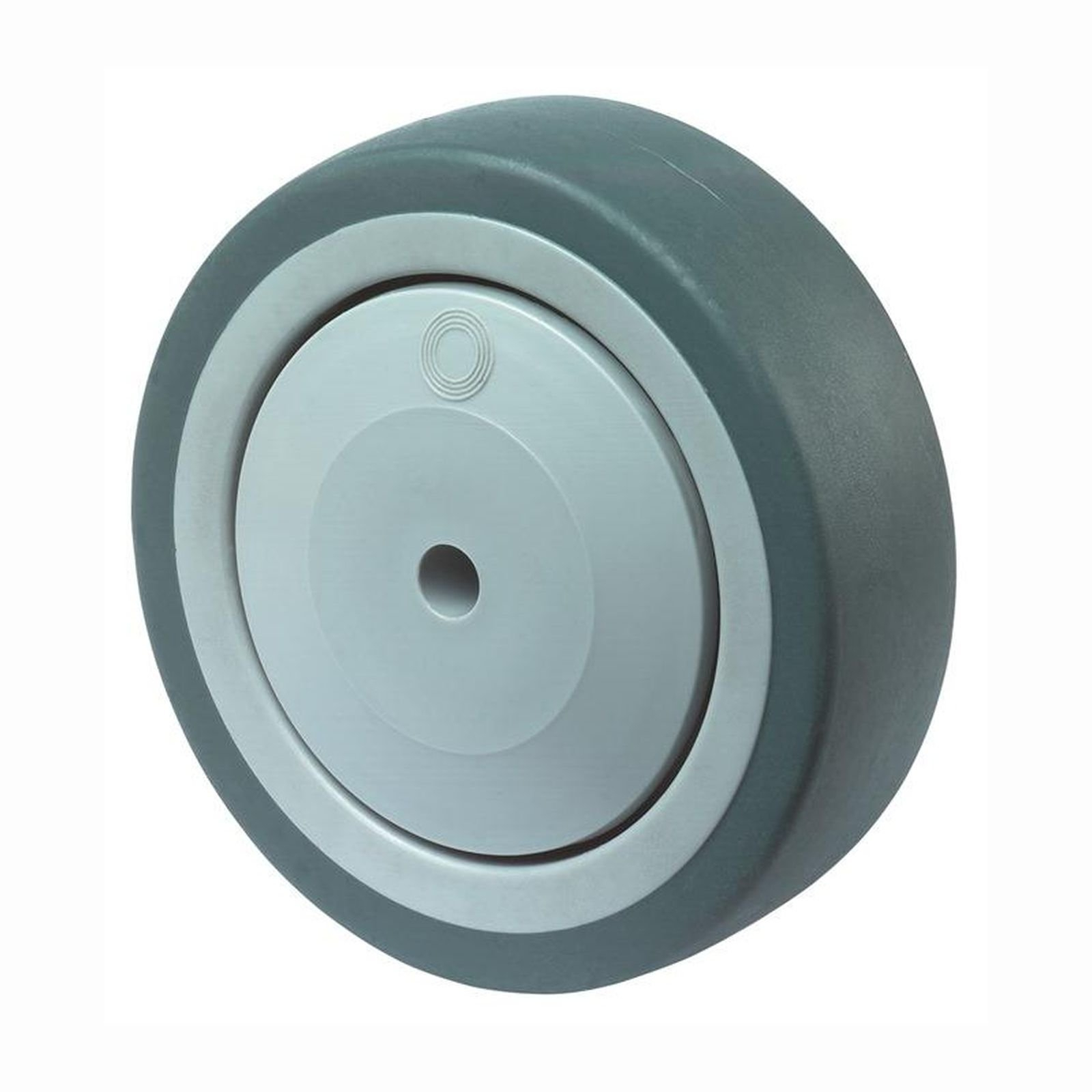 BS Rollen Ersatzrad Gummi grau Kugellager