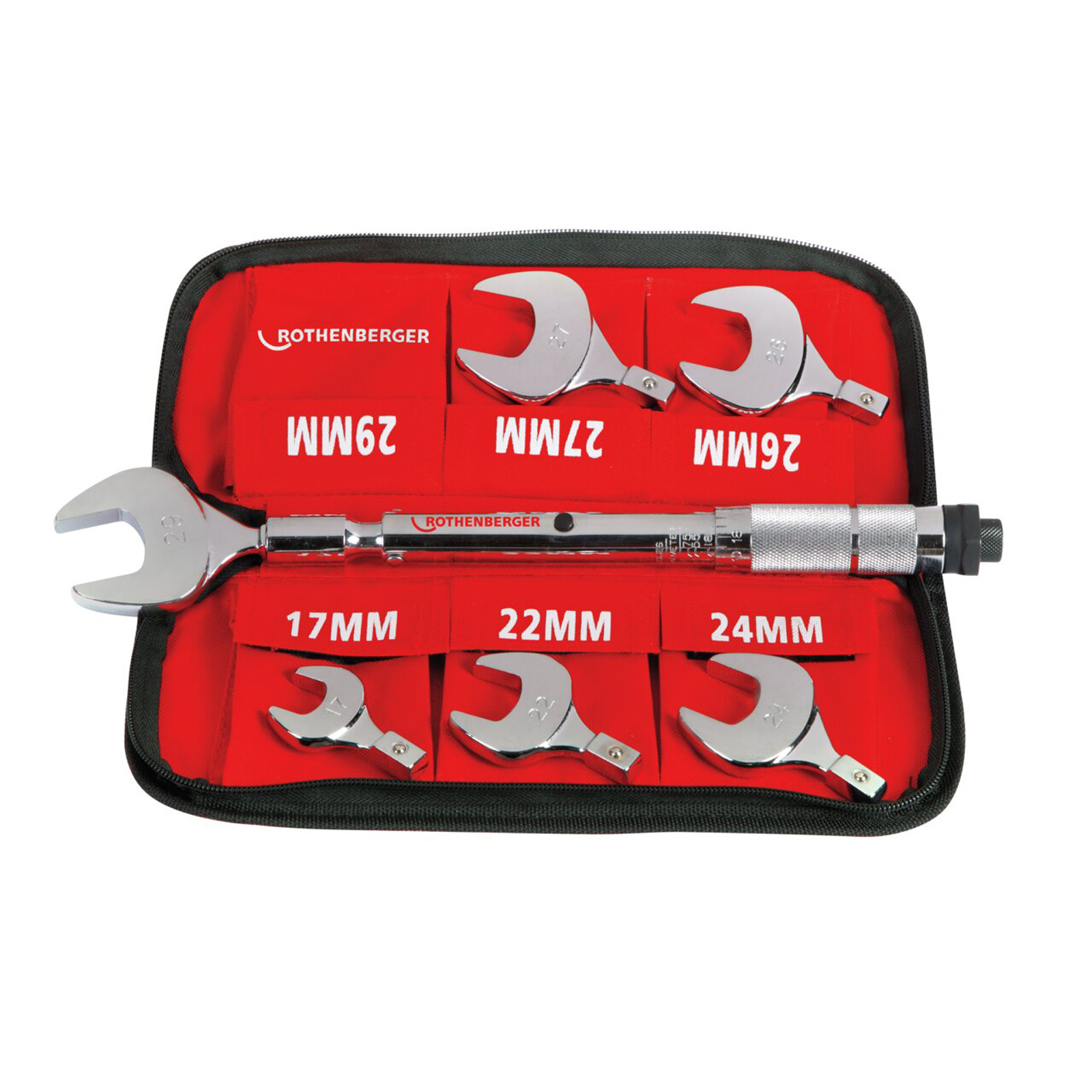 ROTHENBERGER Drehmoment-Gabelschlüssel-Set, 17-22-24-26-27-29mm - 175001