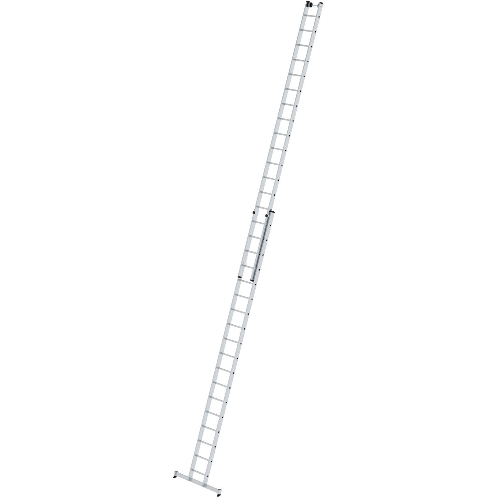 Günzburger Steigtechnik Sprossen-Schiebeleiter 2tlg. mit nivello-Traverse 2 x 18 Sprossen - 020418