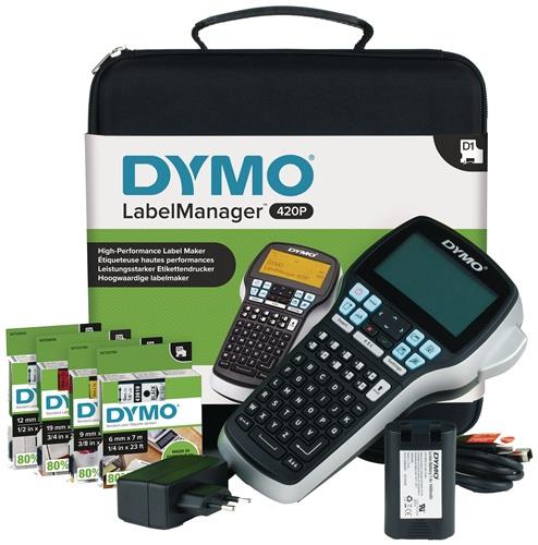 Dymo Beschriftungsgerät Label MANAGER 420 P Schriftbandbreiten 6, 9, 12, 19 mm - S0915480