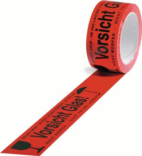 TransPak Warnklebeband PP Vorsicht Glas - 5570011