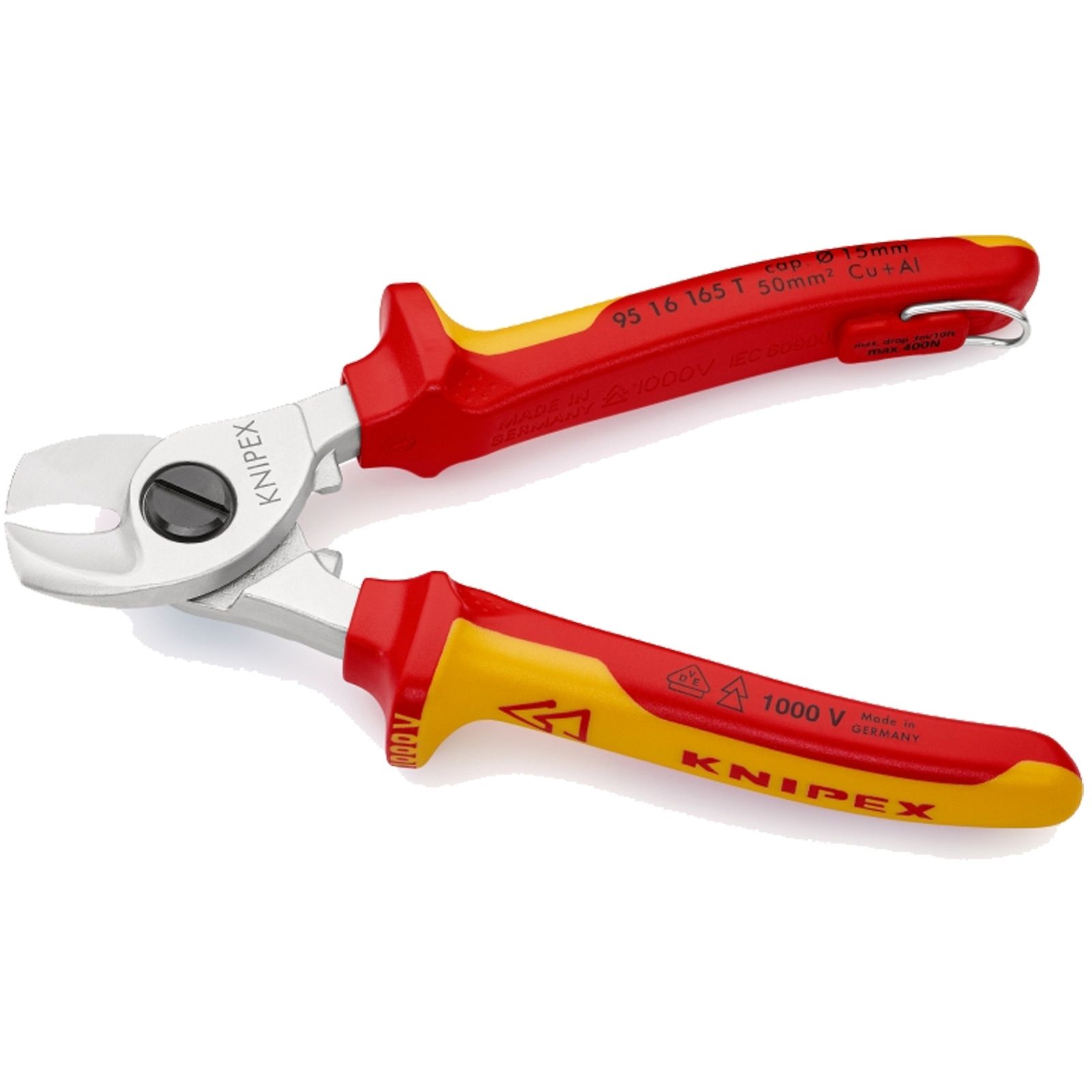 Knipex Kabelschere mit Befestigungsöse - 9516165T