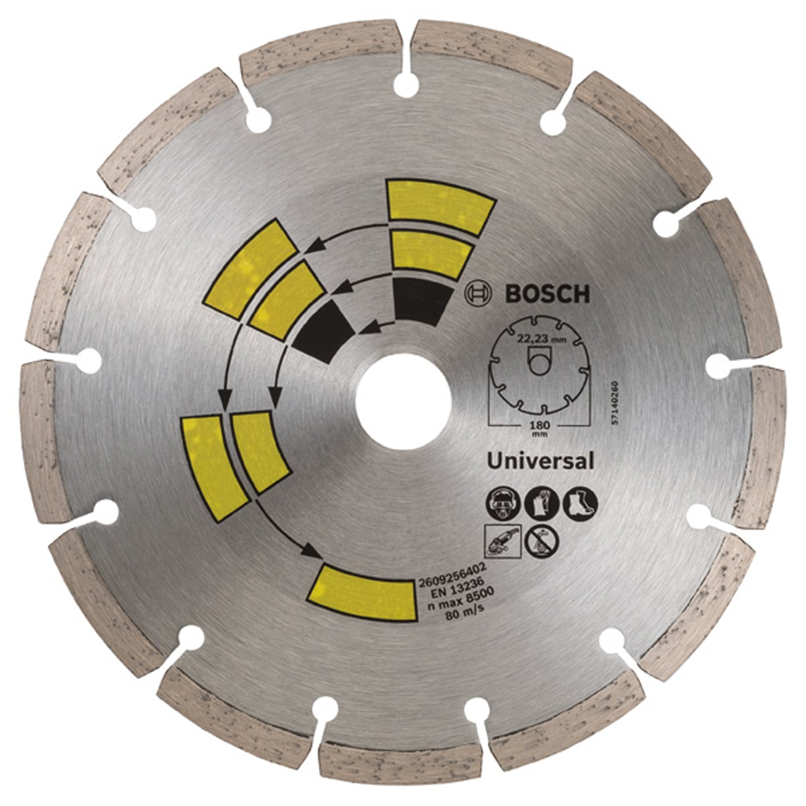 Bosch Diamanttrennscheibe Universal D= 180 mm - 2609256402