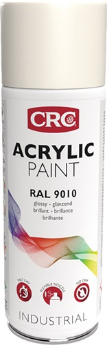 CRC Farbschutzlackspray ACRYLIC PAINT reinweiß glänzend RAL 9010 400 ml Spraydose - 31064-AA