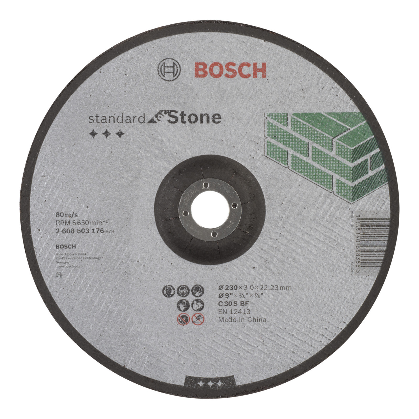 Bosch Trennscheibe gekröpft Standard for Stone C 30 S BF 230 mm 22,23 mm 3 mm - 2608603176