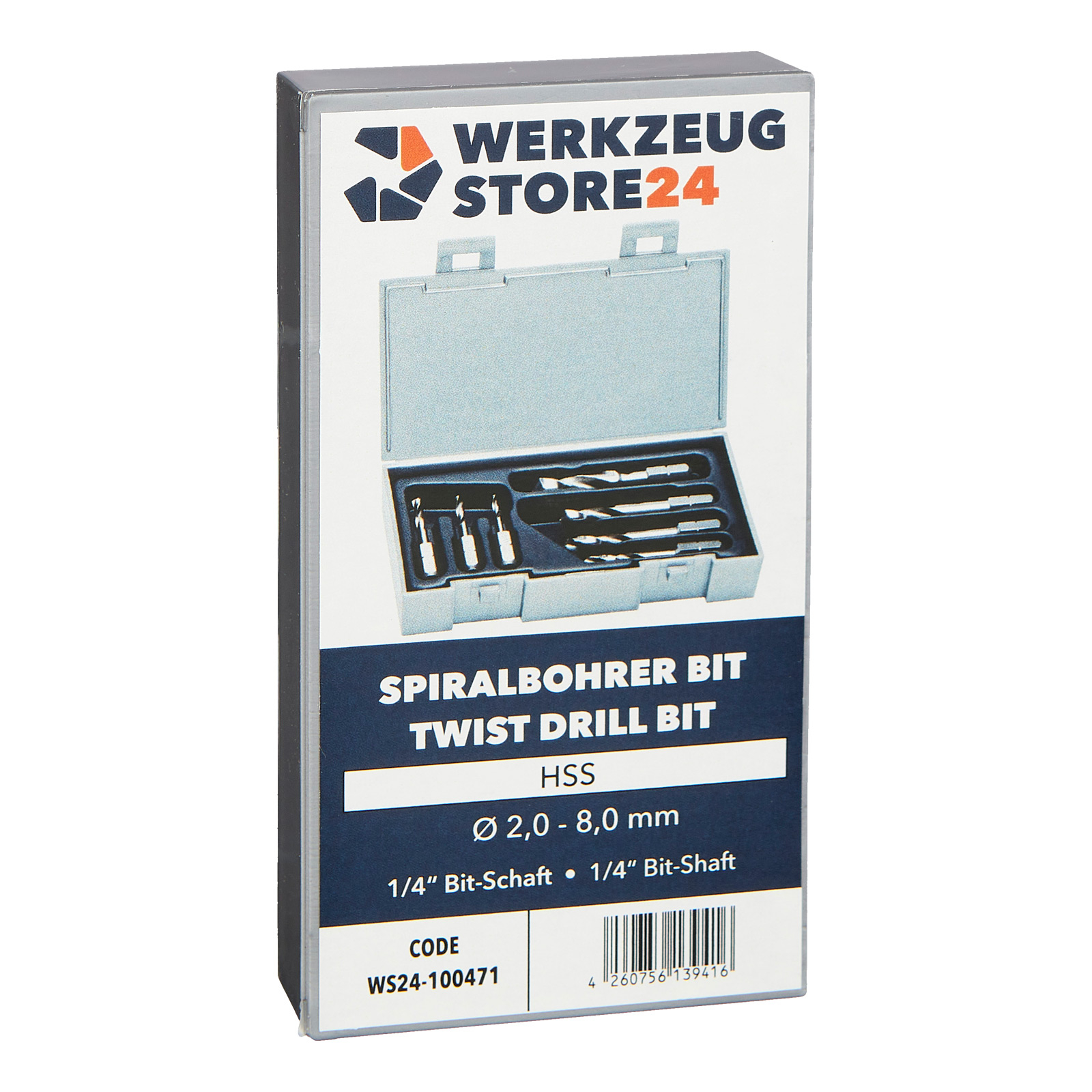 WS24 Spiralbohrer Bit Set HSS 7tlg.  - WS24-100471