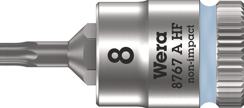 Wera Steckschlüsseleinsatz 8767 A HF TORX 1/4" T8 Länge 28 mm - 5003360001