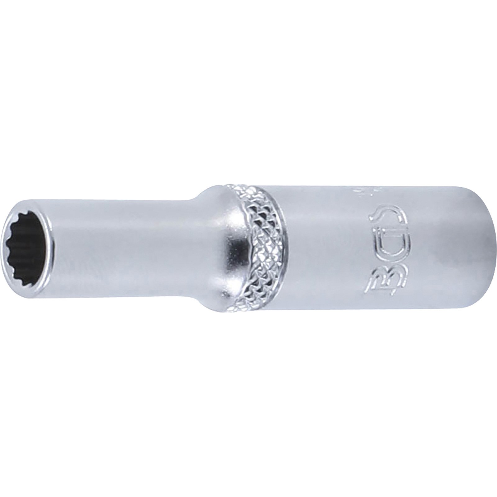 BGS Steckschlüssel-Einsatz Zwölfkant tief Antrieb Innenvierkant 6,3 mm (1/4") SW 6 mm - 10706