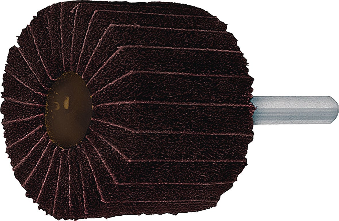 Fächerschleifer Ø40xH20mm K.80/AMED Kombi Vlies/Korund Schaft-D.6mm TECWERK