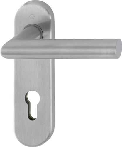 HOPPE FS-Garnitur Ams.FS-E1400/353KH VA F69 D/D TS 40-65mm PZ rd DIN L/R - 10722509