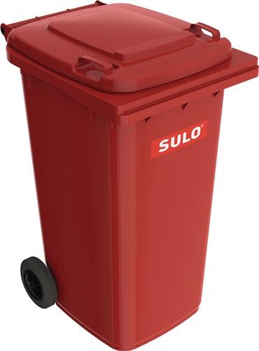 SULO Müllgroßbehälter 240l HDPE rot fahrbar,n.EN 840 - 1093386