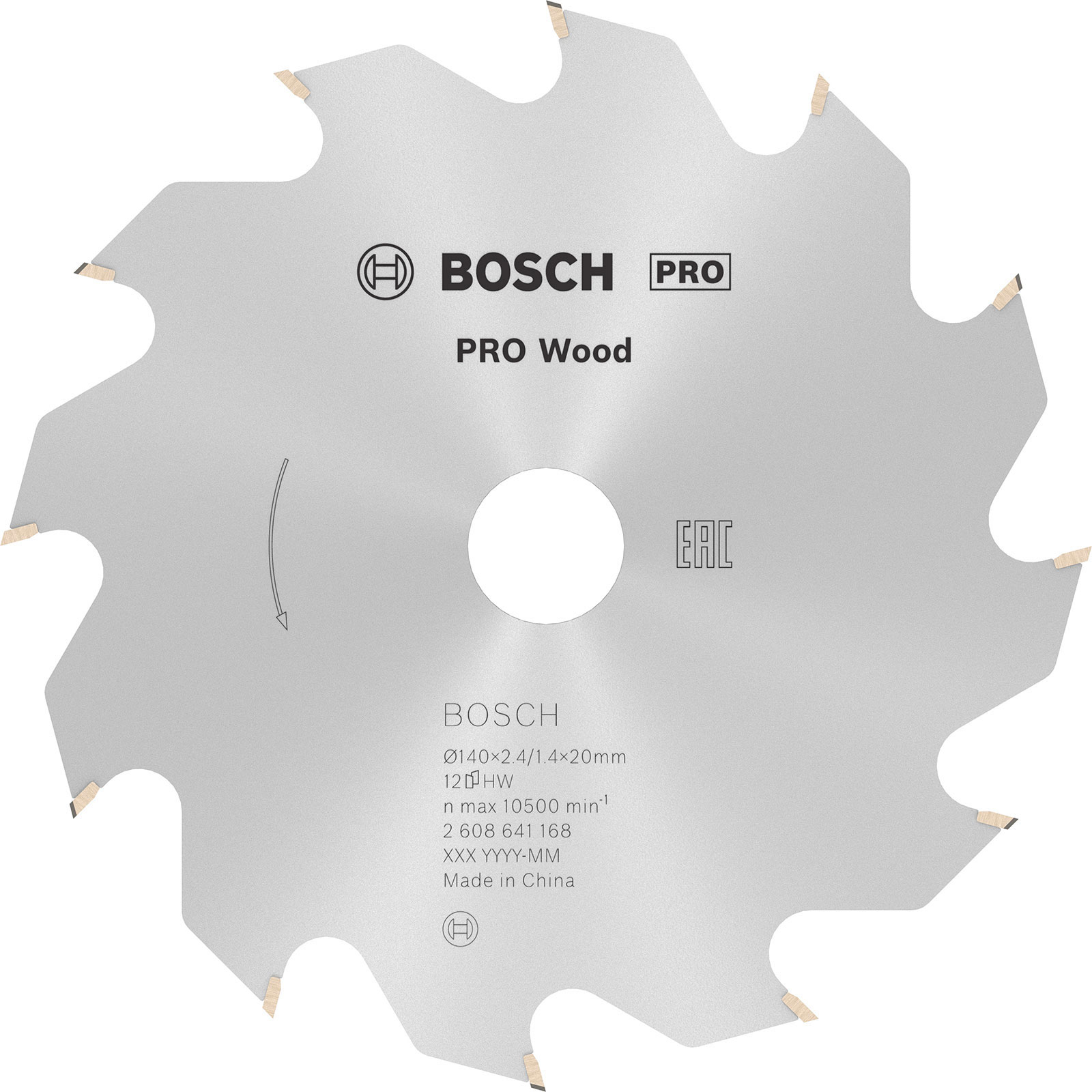 Bosch PRO Wood Kreissägeblatt 140 x 2,4 x 20 mm - 2608641168