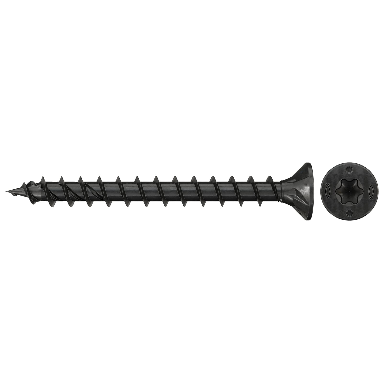 fischer Spanplattenschraube PowerFast FPF II CTF 5,0 x 40 BLC 30 Senkkopf Innenst. TX Vollgew. schwarz verz. - 578644