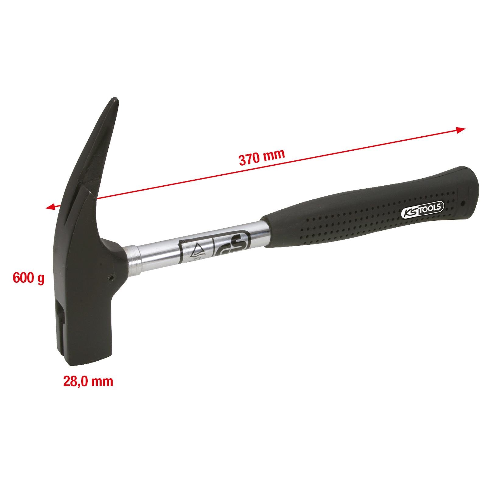 KS TOOLS Latthammer magnetisch 600g - 140.2002