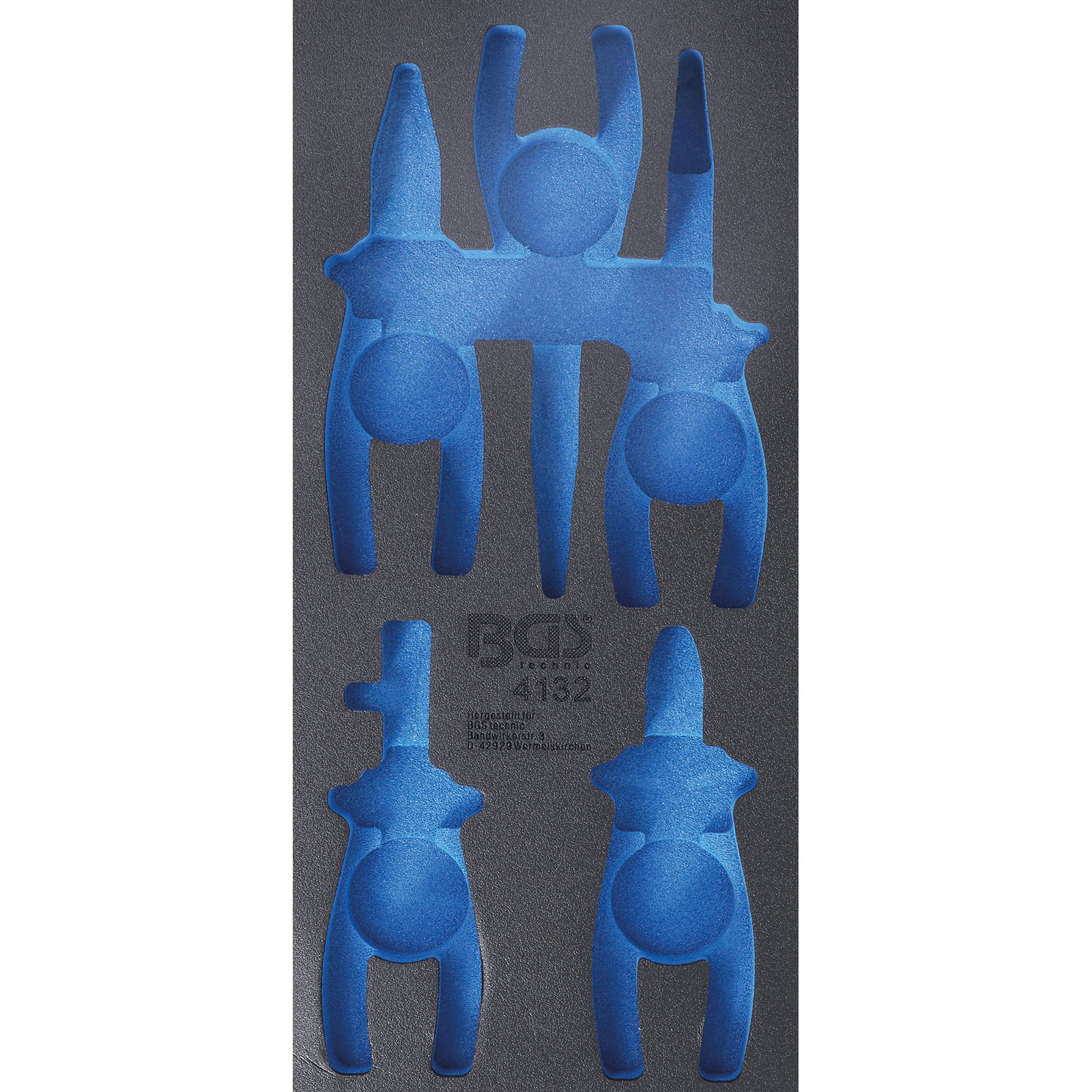 BGS Werkstattwageneinlage 1/3 leer für Art. 4132 - 4132-1