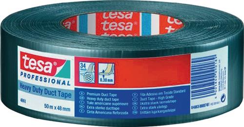 Tesa Gewebeband duct tape 4663 silber - 04663-00007-02