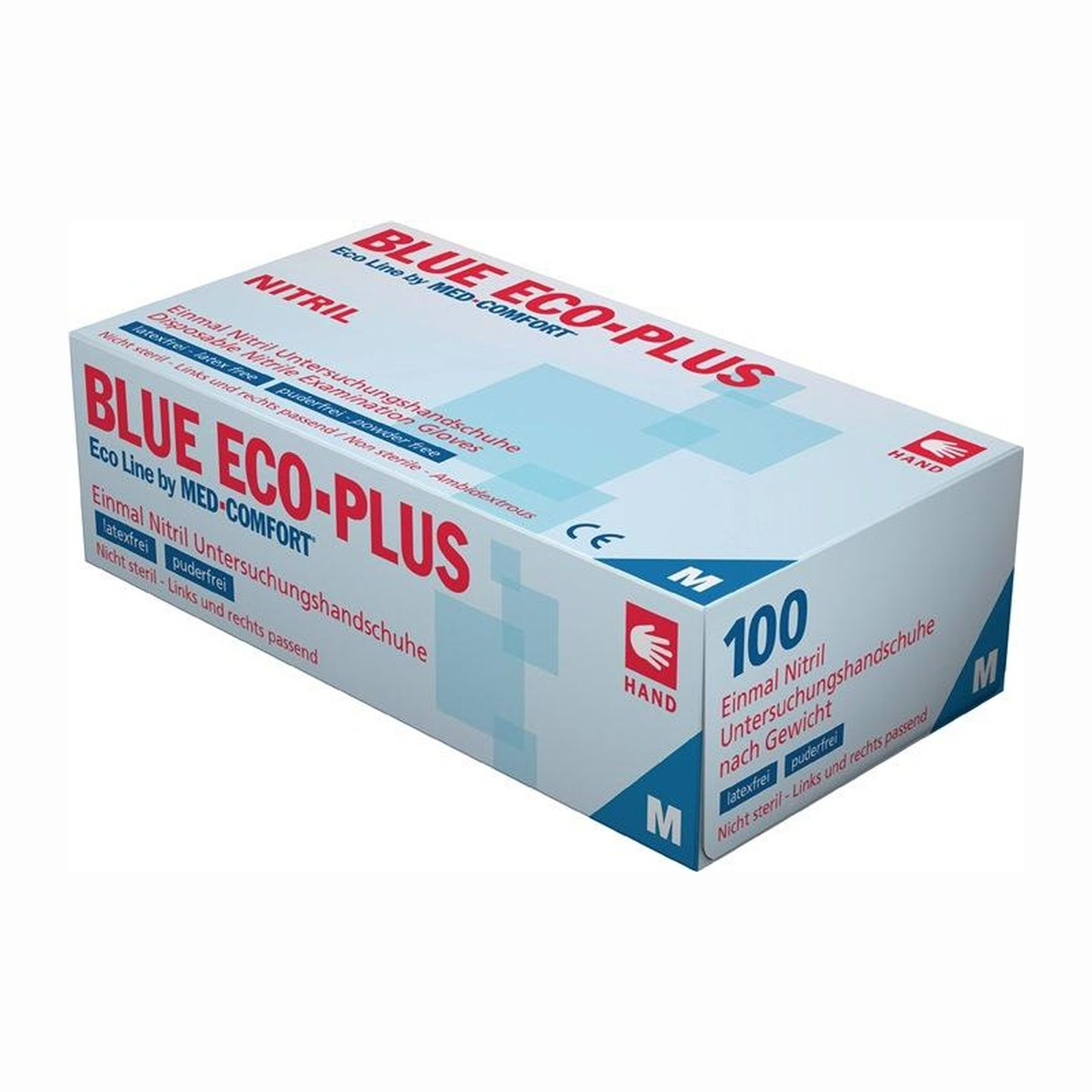 AMPri 100x Einweghandschuhe Blue Eco Plus blau Nitril