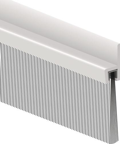 Ellen Bürstendichtung L.1.000mm B.8,5mm Gesamt-H.50mm m.strapazierfähiger Bürs - 308101