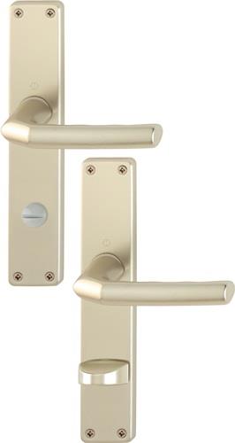 HOPPE Langschildgarnitur Birm.1117/202SP Alu.F2 SK/OL 78mm DIN L/R - 2534073