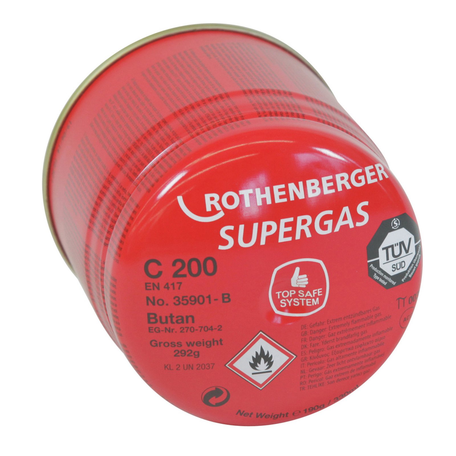 ROTHENBERGER Gaskartusche C200 B mit Sicherheitssystem - 035901-B