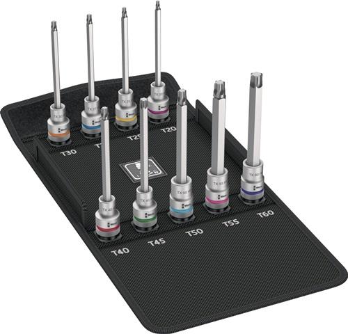 Wera Steckschlüsselsatz 8767 C TORX HF3 9tlg. 1/2" T20-T60 - 5004212001