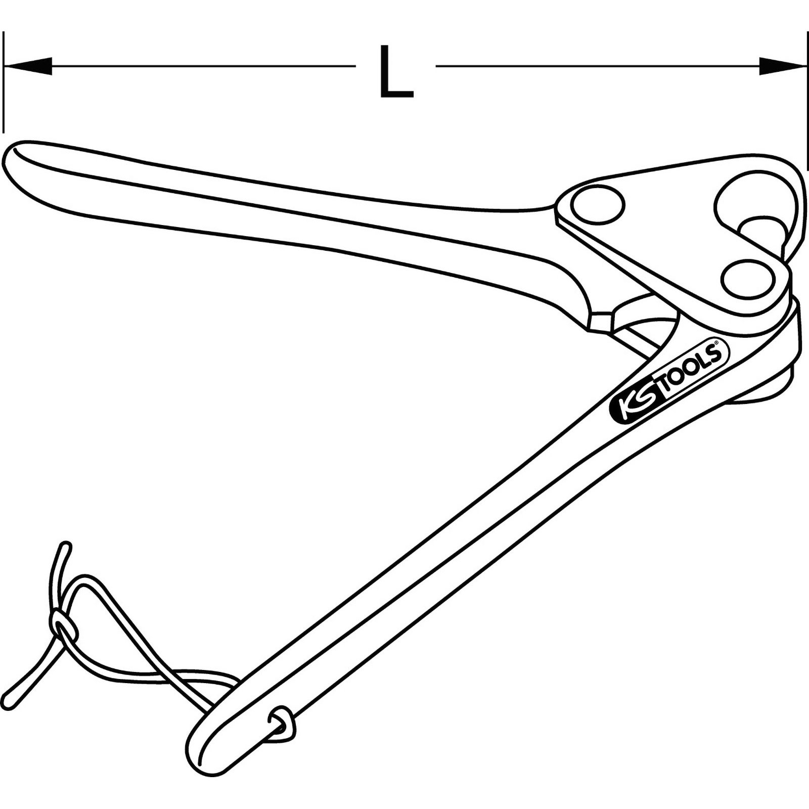 KS TOOLS Blei-Plombenzange 8 mm 130 mm - 122.9990