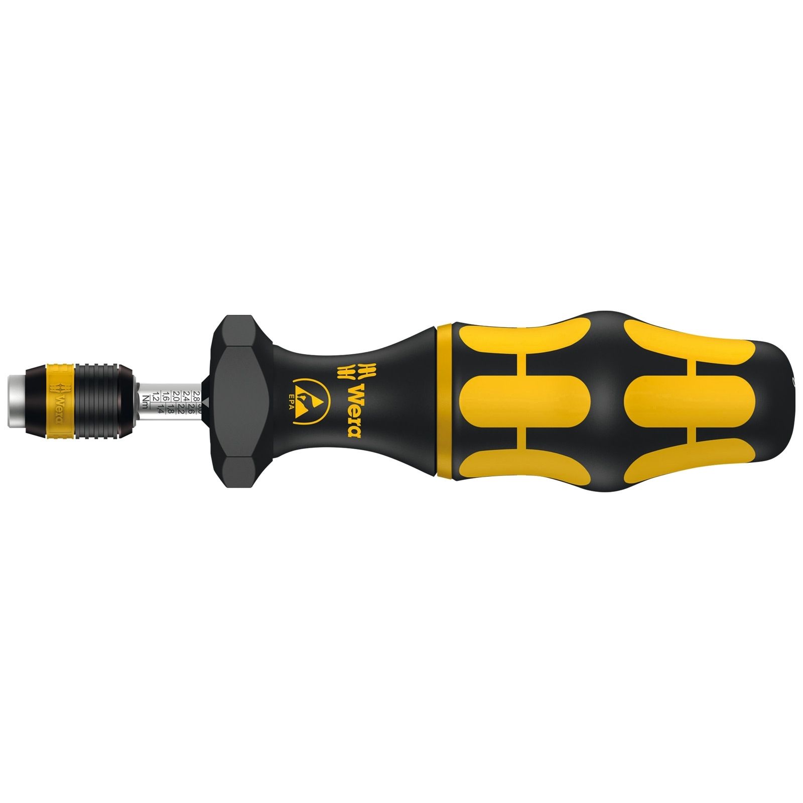 Wera Serie 7400 Kraftform ESD einstellbarer Drehmomentschraubendreher (0,90 - 1,60 Nm) - 074784