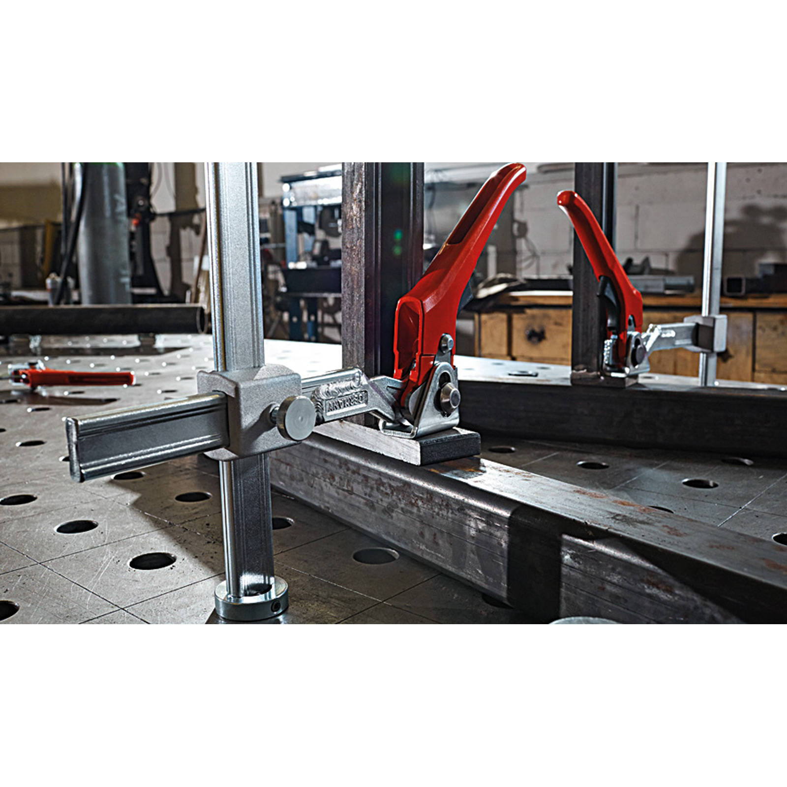 Bessey Spannelement für Schweißtische mit variabler Ausladung Hebelgriff 300 mm - TWV28-30-17H