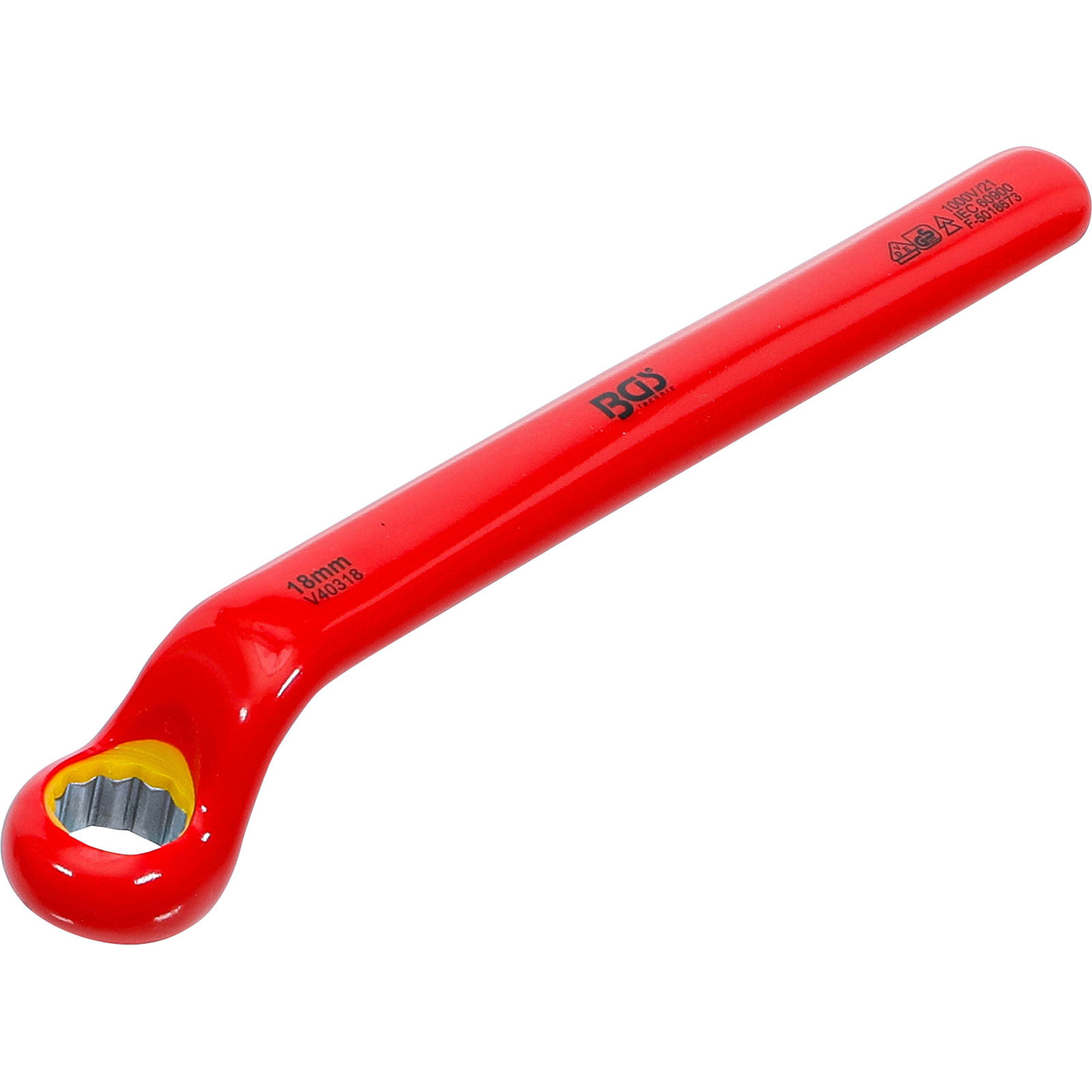 BGS VDE-Einringschlüssel tief gekröpft SW 18 mm - 72018