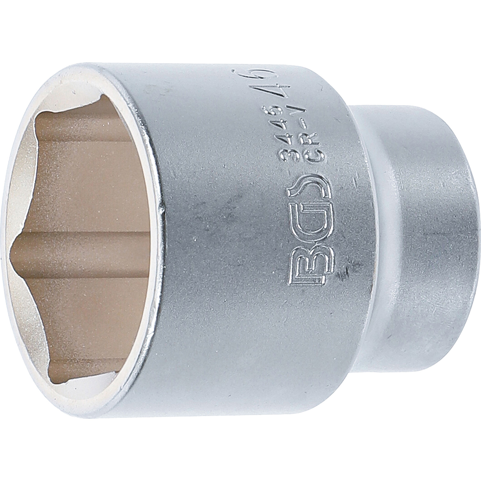 BGS Steckschlüssel-Einsatz Sechskant Antrieb Innenvierkant 20 mm (3/4") SW 46 mm - 3446