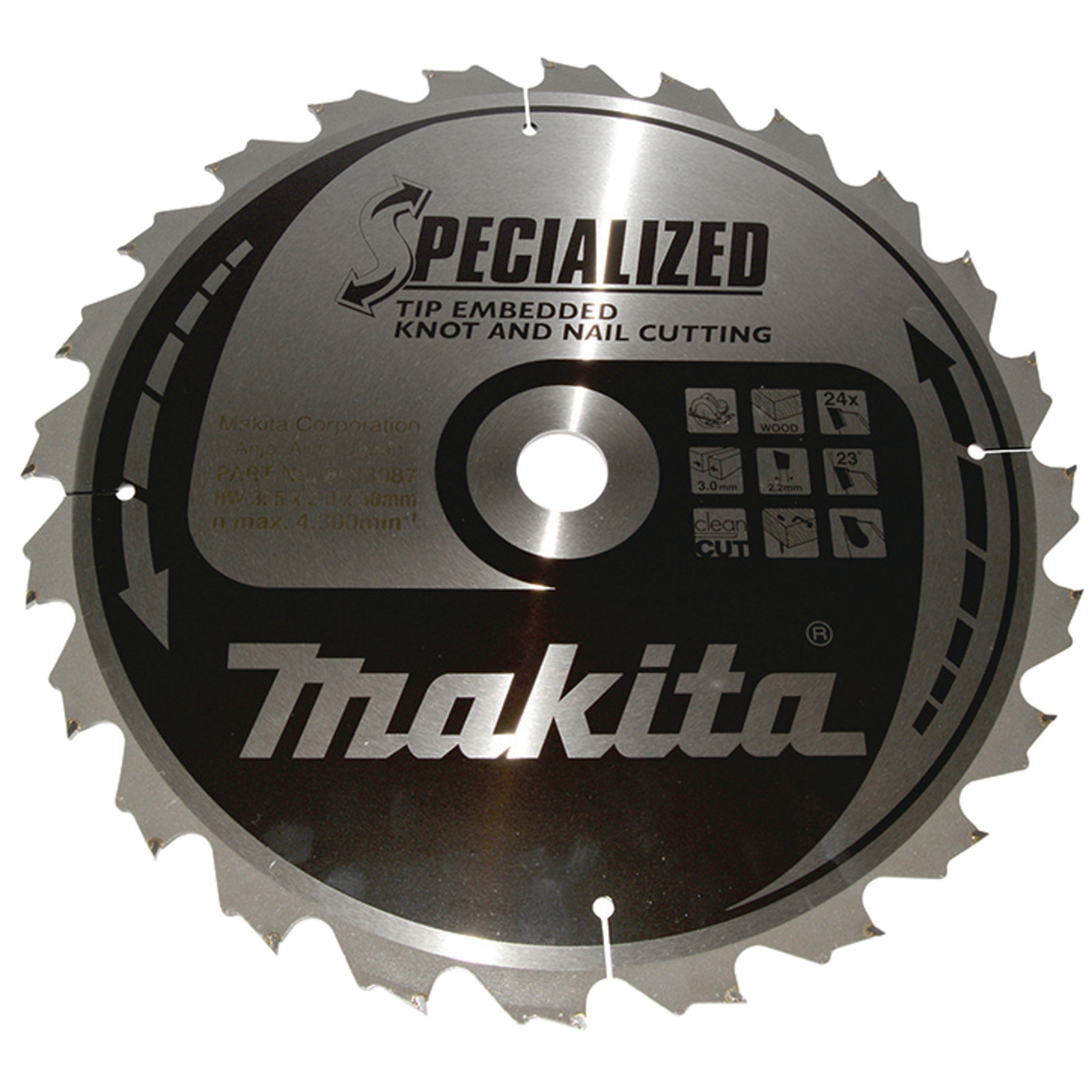 Makita SPECIALIZED Sägeblatt 355x30x24Z - B-33087