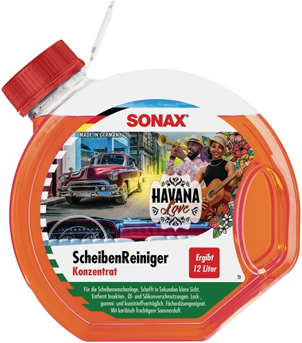 SONAX ScheibenReiniger Havana Love Konzentrat 3l Rundflasche - 3934000