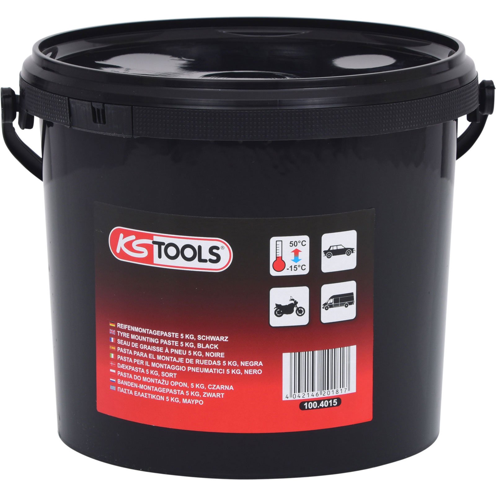 KS TOOLS Reifenmontagepaste 5 kg schwarz - 100.4015