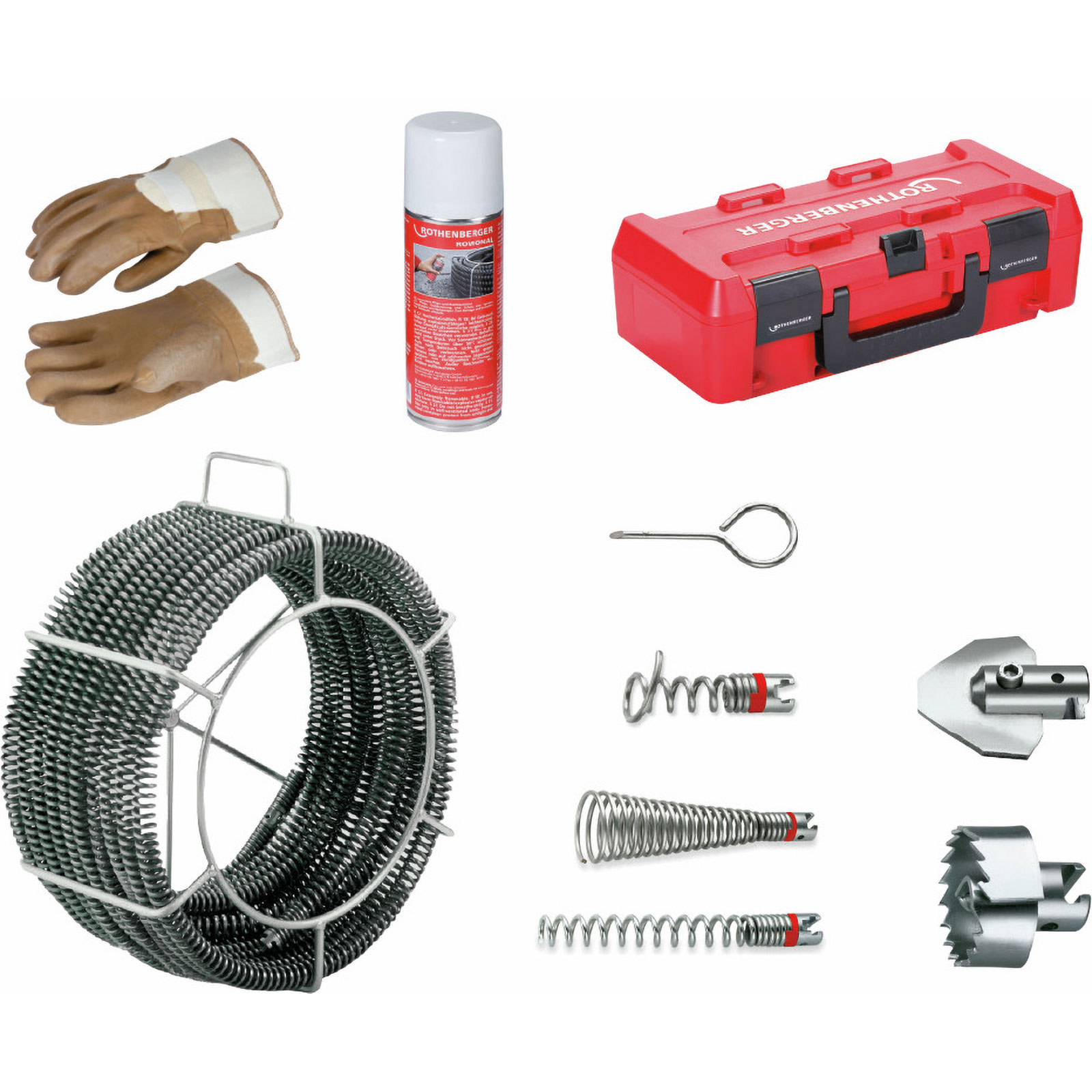 ROTHENBERGER Spiralen-und Werkzeugset Standard, 32mm, ohne Führungsschlauch - 072962X