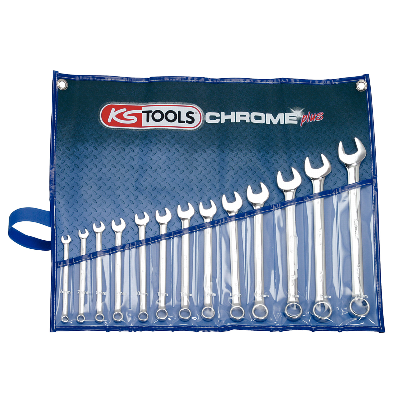KS TOOLS CHROMEplus Ringmaulschlüssel-Satz abgewinkelt 13tlg. - 518.0643
